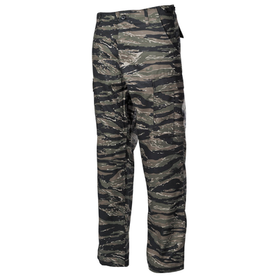 Mfh us combat pants bdu, rip stop, tiger stripe - xxl, , medium
