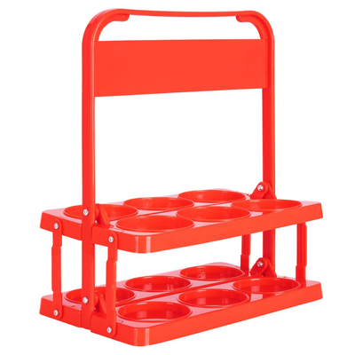 Amila 6 bottle carrying case red 41964, Red, medium