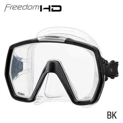 Mask tusa freedom HD - bk, Bk, medium