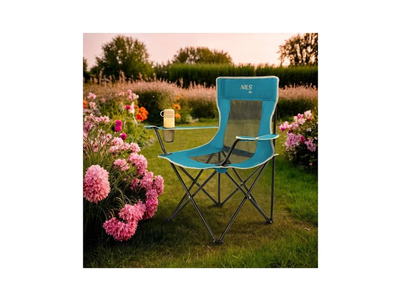 Nils camp nc3302 hiking chair blue, , medium-null