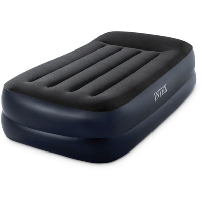 Intex twin pillow rest raised Airbed fiber-tech bip 64122nd-np, , medium