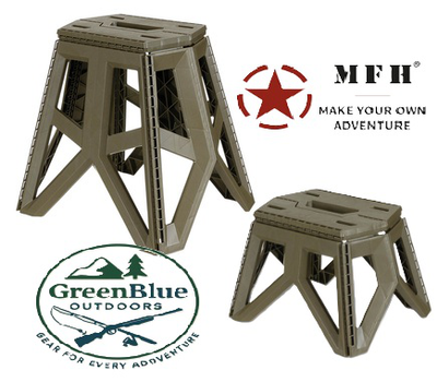 Mfh stool foldable od green - 24cm, , medium