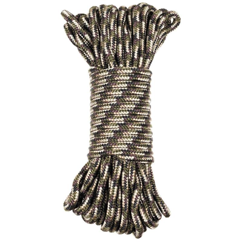 Mfh rope, camo, 7mm , 15 meters-null