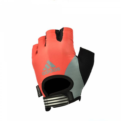Ladies finger gloves, Red / Silver, medium
