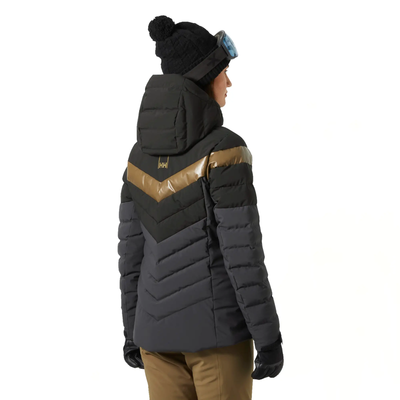 Womens imperial puffy jacket - sepia , s-null