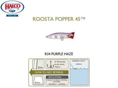 Halco roosta popper 45 (length: 45mm, weight: 4gr, color: r34), , medium