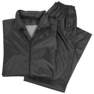 Mil tec black wet weather suit - m, Black, medium
