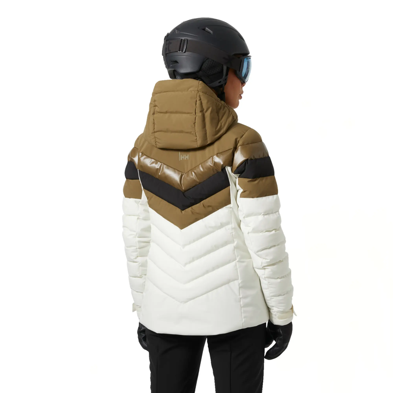 Womens imperial puffy jacket - sepia , s-null