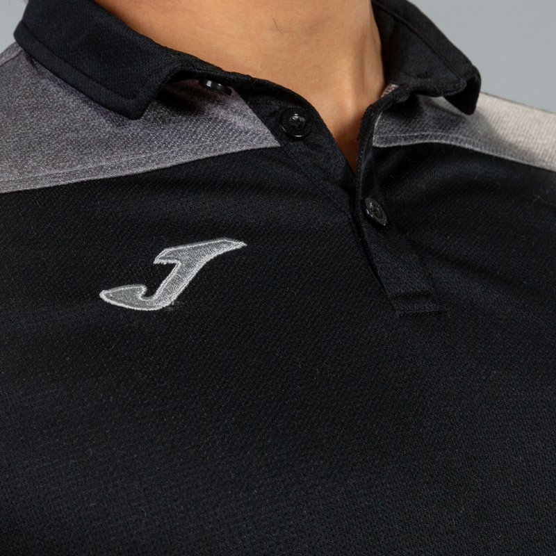 Polo shirt hobby II black-grey short sleeve-null