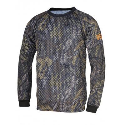 Benisport technical t-shirt forest print - long sleeve - camouflage - 6xl, , medium
