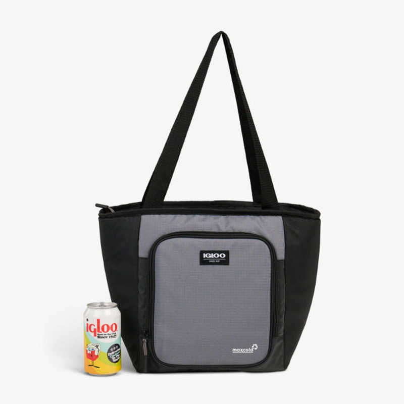Igloo latitude 16 can tote cooler insulated soft cooler bag carbonite, , medium-null