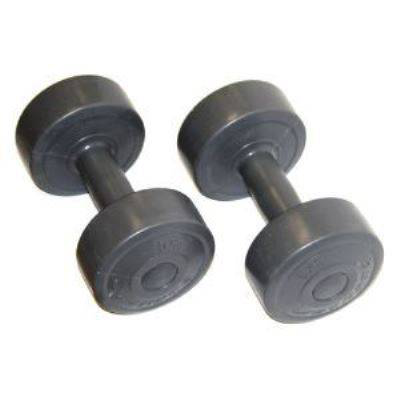 Vinyl dumbell 2 x 3 kg, Assorted, medium
