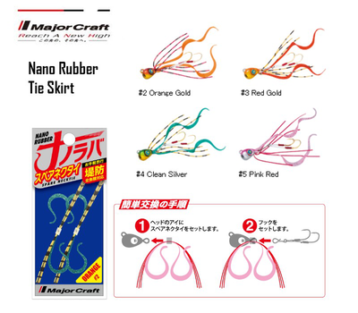 Major craft nano rubber tie skirt (color: #005 pink red), , medium