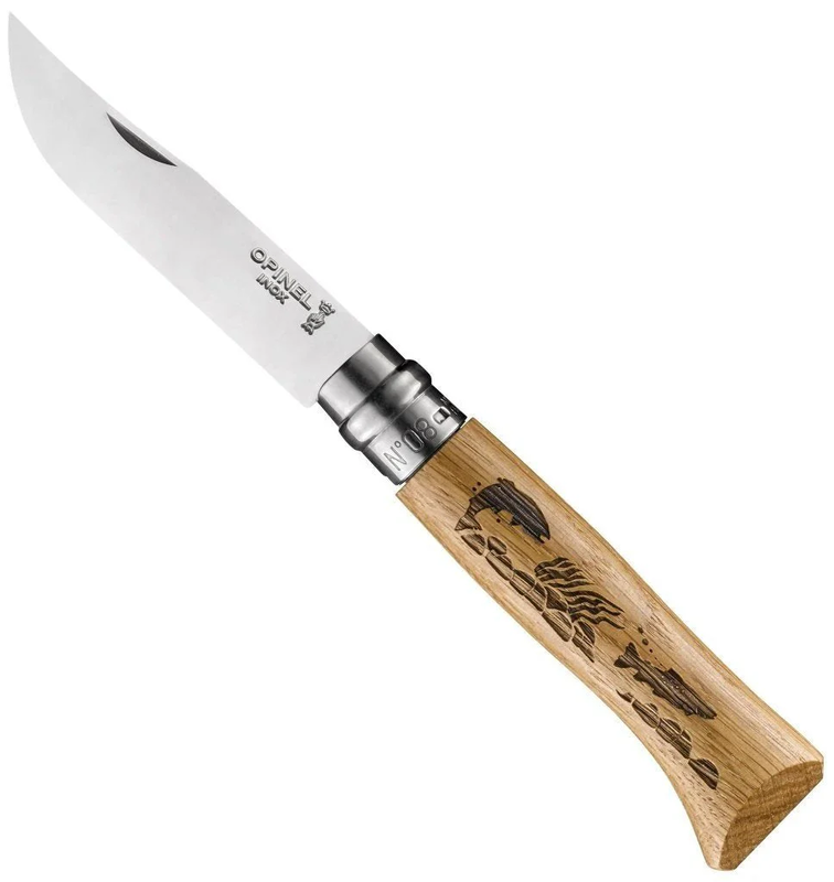 Opinel n&deg;08 animalia fish - trout knife-null