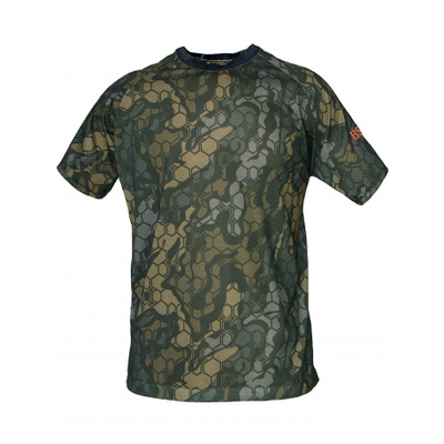 Benisport tundra polygon camouflage technical t-shirt - short sleeve - medium, , medium
