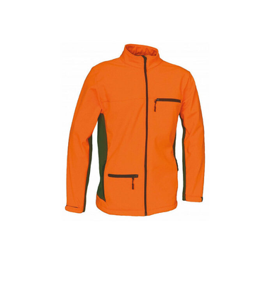 Benisport soft shell jacket norway khaki/orange - 4xl, , medium