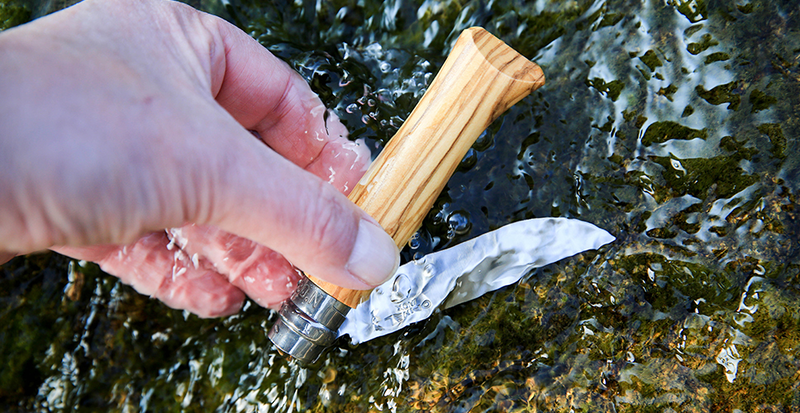 Opinel n&deg;06/n&deg;08 olive wood knife - 2-null