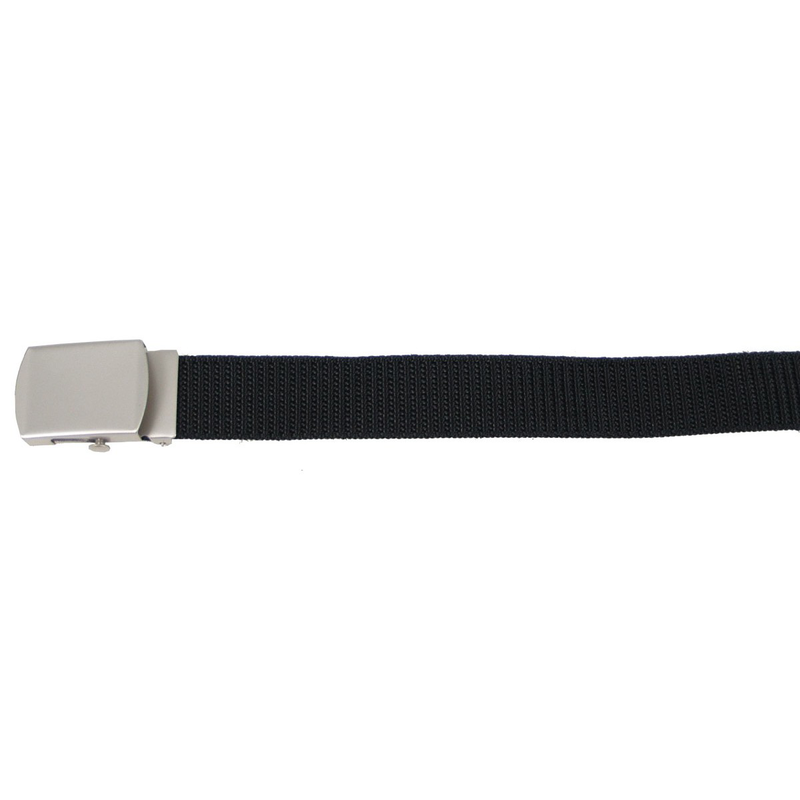 Mfh web belt, with money pouch, black, ca. 3,2 cm-null