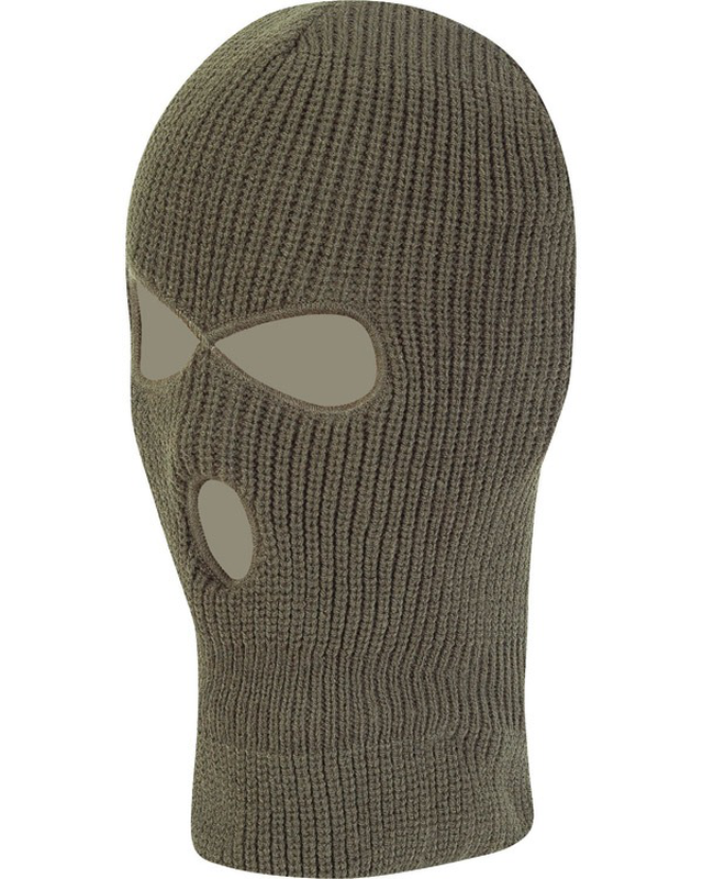 Kombat 3 hole balaclava - olive green-null
