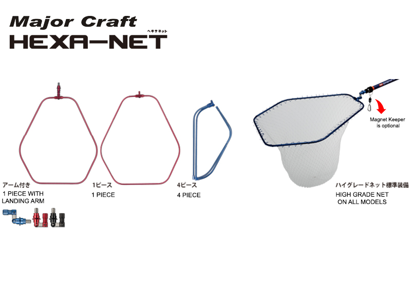 Major craft hexanet 1-piece mchn-1m (size: medium 550x500 mm, color: blue), , medium-null