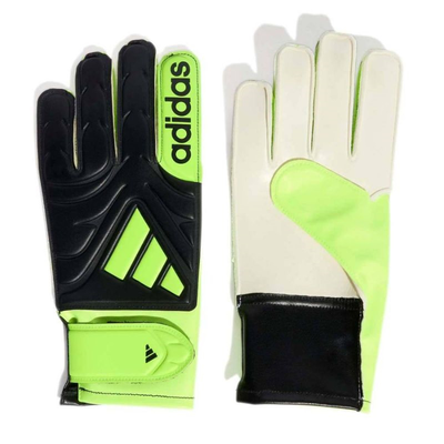 Adidas copa club football gloves jr jn5341, Black/lime, medium