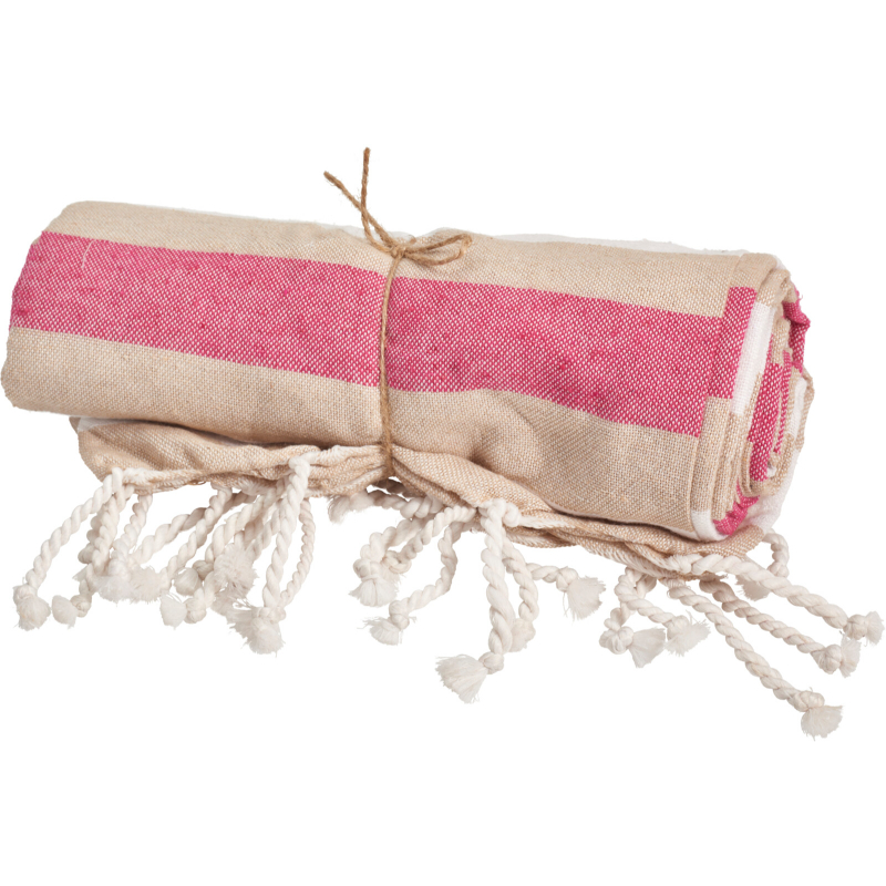 Cotton hammam towel 90x170cm - assorted designs, , medium-null