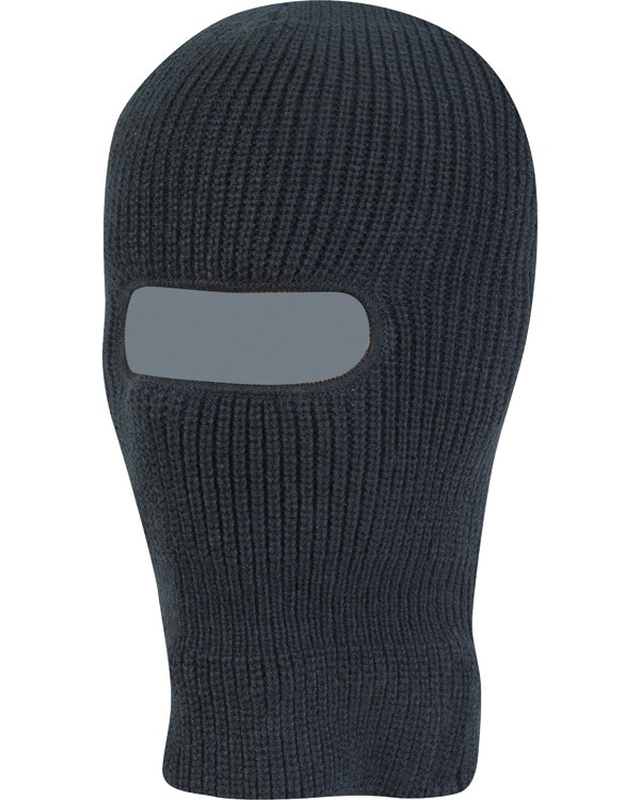 Kombat open face balaclava - black-null