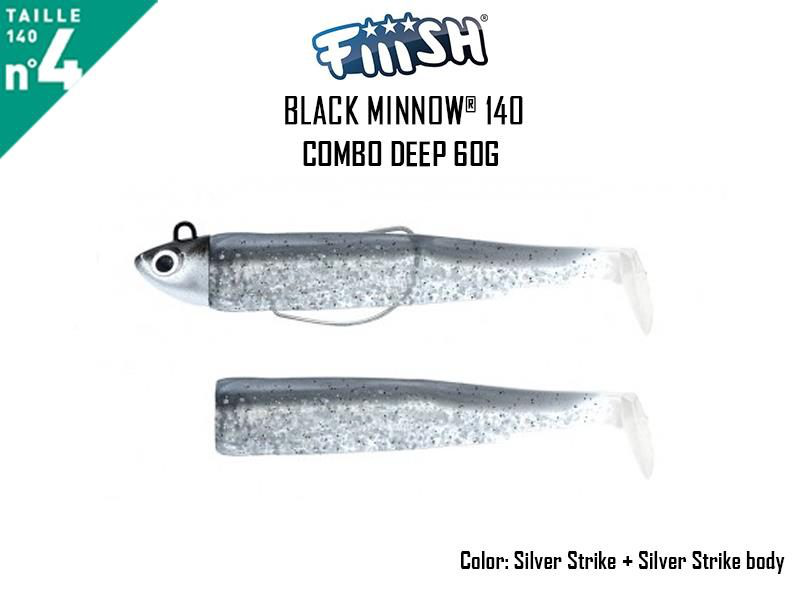 FIIIsh black minnow 140 - combo deep (weight: 60gr, color: silver strike + silver strike body), , medium-null