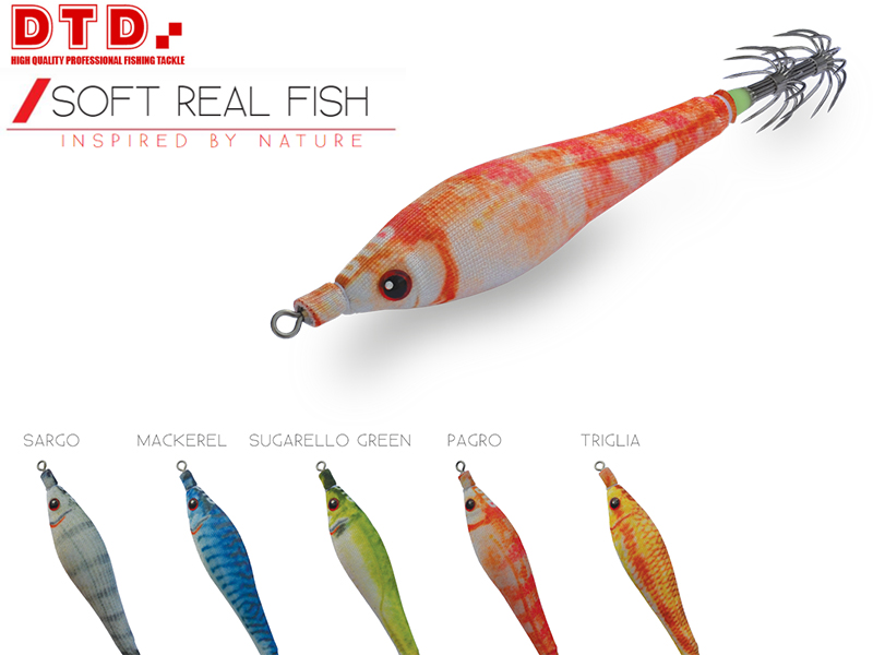 Dtd squid jig soft real fish (size: 2.5, color: mackerel), , medium-null