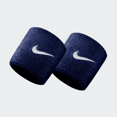 Swoosh wristbands 2 pack, Blue, medium