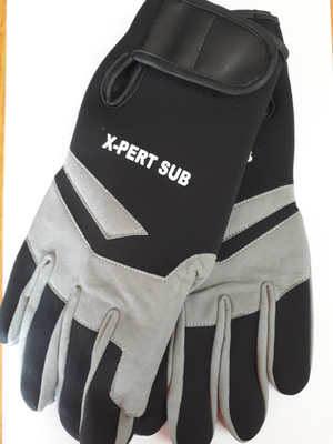X-pert sub gloves amara, Black/grey, medium