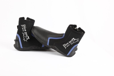 Dive pro diving boots silver plush - 46/47, Black/blue, medium