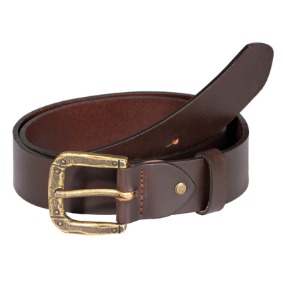 Leather belt classic - 1, , medium