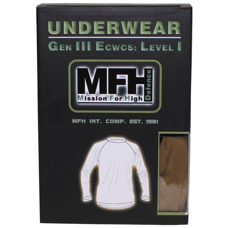 Mfh us undershirt, level i, Gen III, black - 3xl-null
