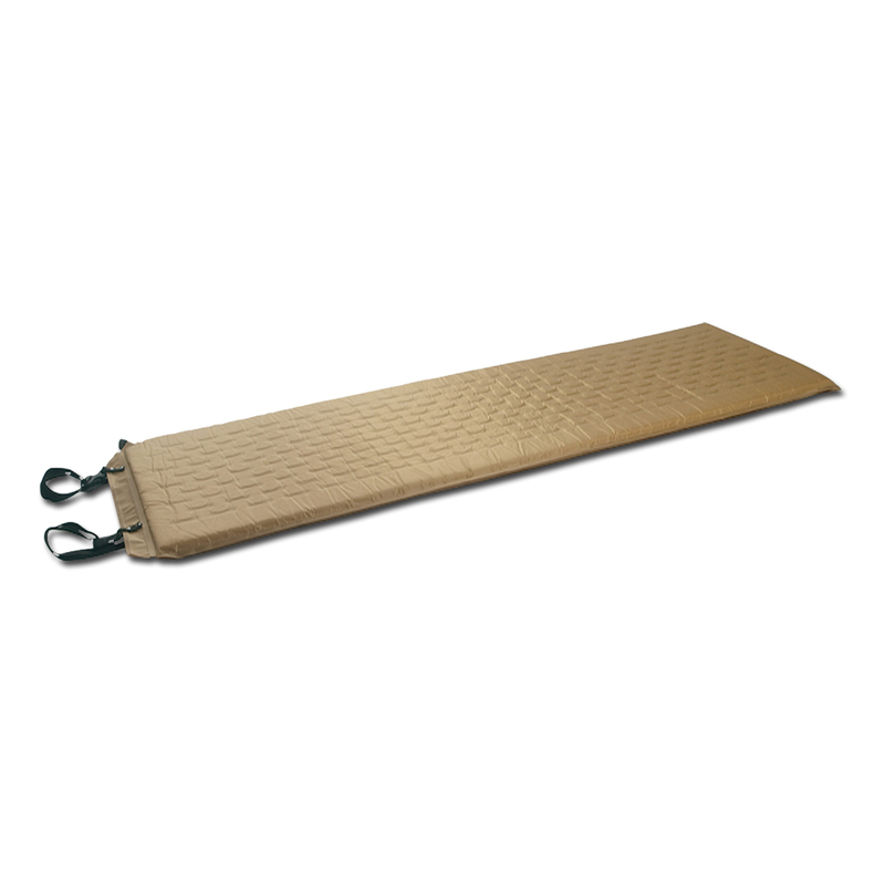 Self-inflatable waffle sleeping matress coyote-null