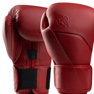 Hayabusa e1 leather boxing gloves red, , medium