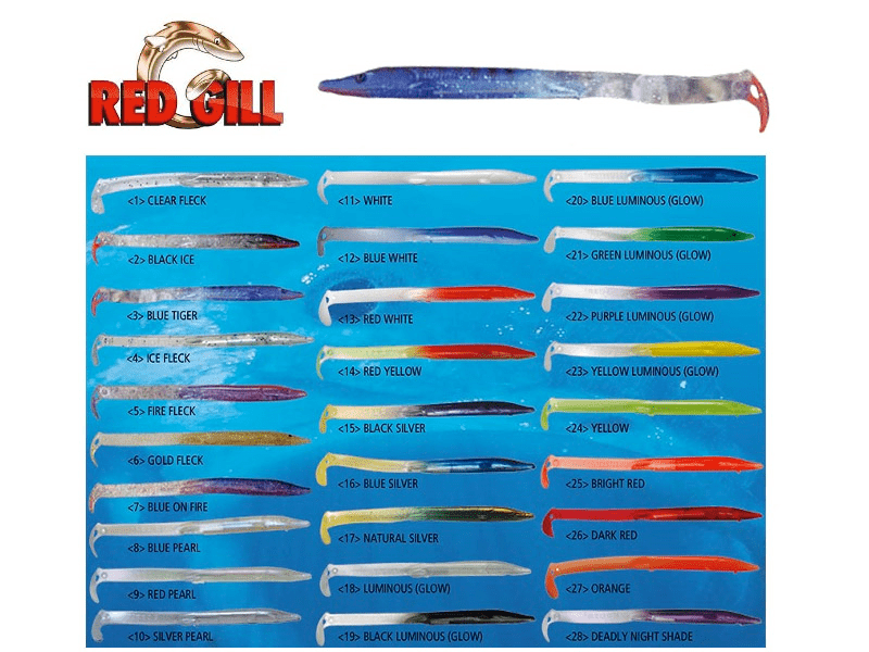 Red gill originals (length: 178mm, pack: 2, colour: red pearl), , medium-null