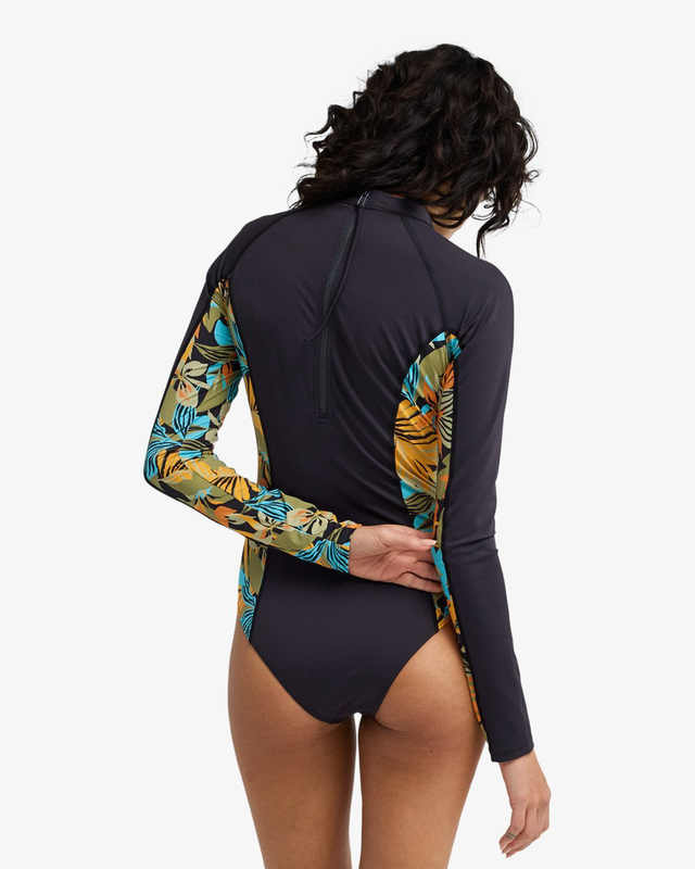 Billabong women's lycras long sleeve surf tee tropic bodysui-null