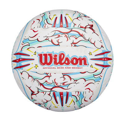 Wilson graffiti peace volleyball, White, medium
