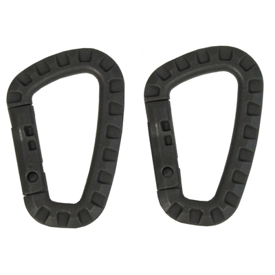 Mfh carabiner, plastic, foliage, d 7 mm x 8,5 cm, 2-pack, , medium