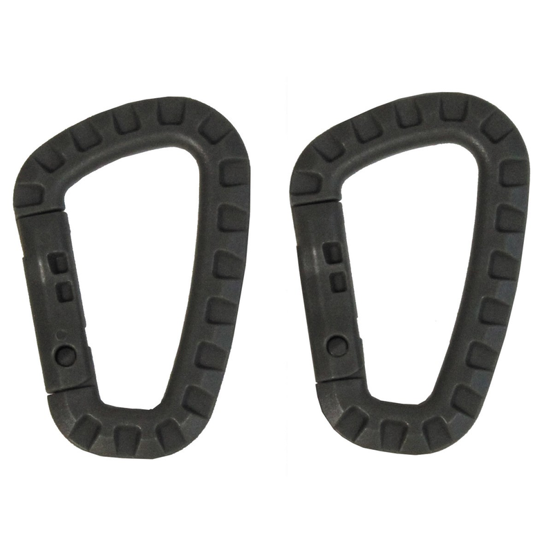 Mfh carabiner, plastic, foliage, d 7 mm x 8,5 cm, 2-pack-null