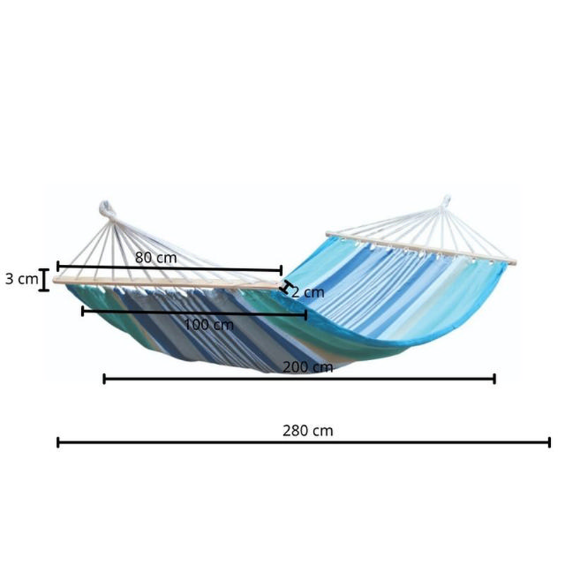 Super outdoor hammock 120kg-240kg 220x100cm - assorted colors, , medium-null