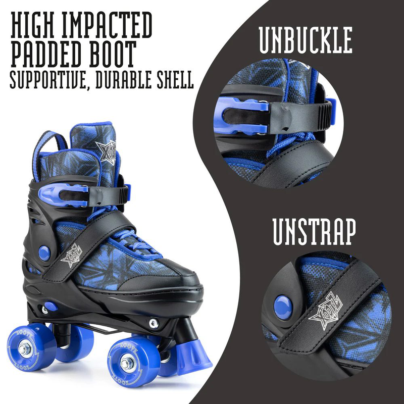 Xootz semi soft stardust skates blue s, , medium-null