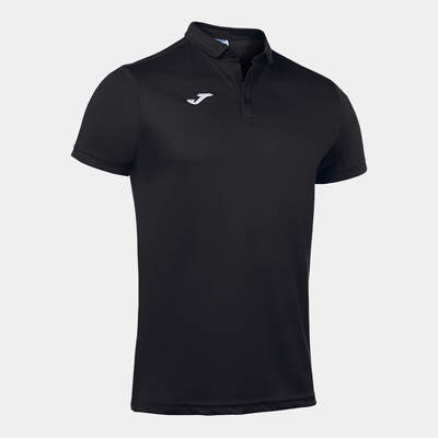 Polo shirt hobby black short sleeve, Black, medium