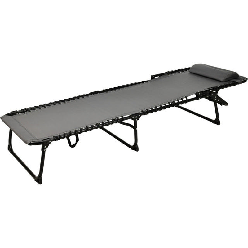 Camping bed 190x60x30cm - grey, , medium-null