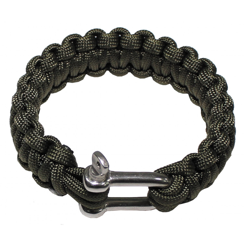 Mfh bracelet, parachute cord, od green, width ca. 2,3 cm - large-null