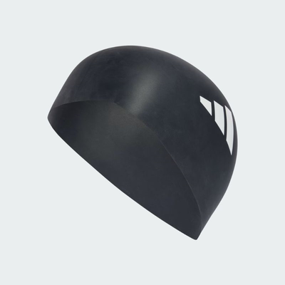 Adidas 3-stripes adult swim cap ia8306, Black, medium
