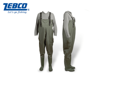 Zebco pvc wader (size: 40/41, color: green), , medium