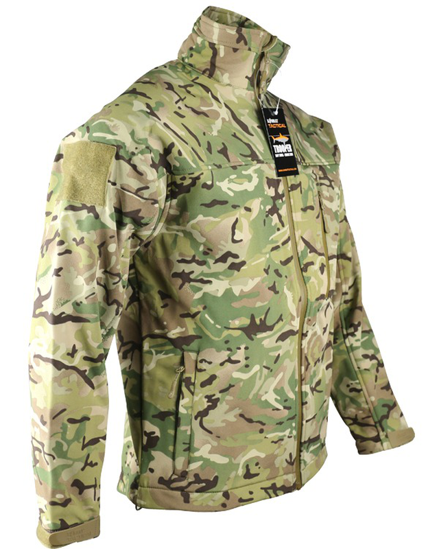 Kombat trooper- tactical soft shell jacket - btp - small-null