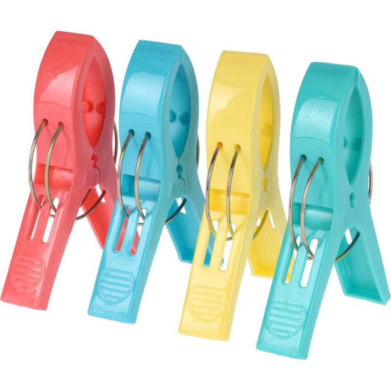 Towel clip pp set 4 pieces 120x85mm, , medium-null